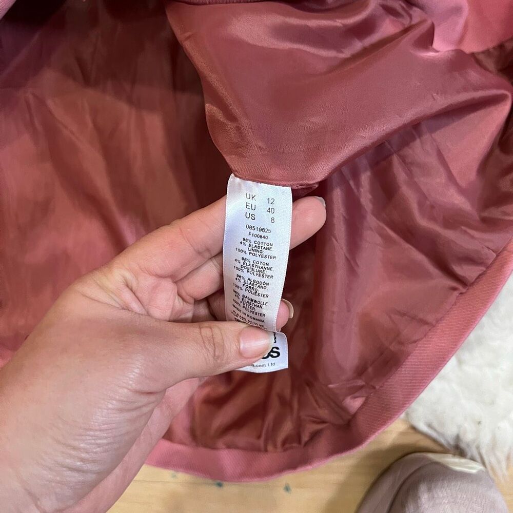 Asos oversized pink blazer size 8 - Picture 4 of 5